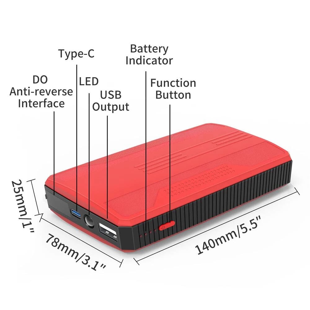 20000mah Car Jump Starter Portable Car Battery Booster Charger Genuine Online