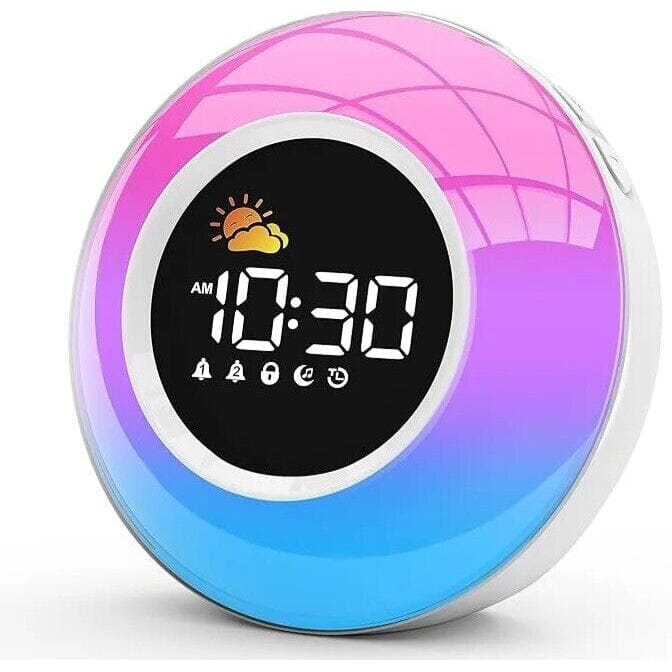 Color Changing Alarm Clock Night Light Sleep Sound Machine For Sale Online