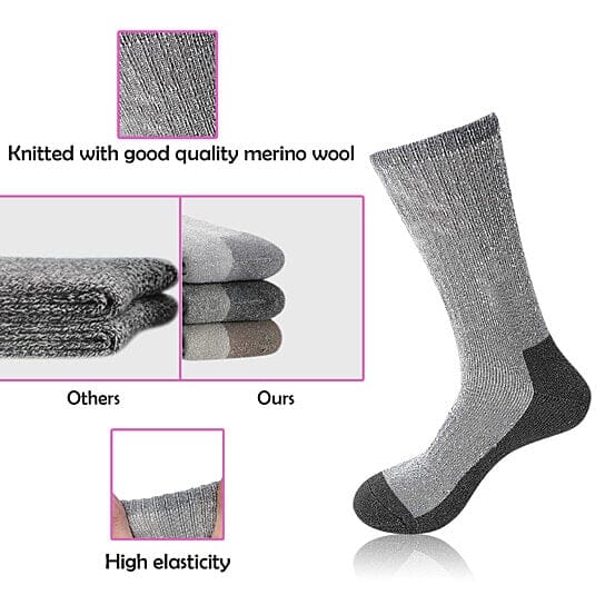 5-Pairs: Men's Warm Thick Merino Lamb Wool Socks for Winter Cold Weathers Buy Cheap With Mastercard