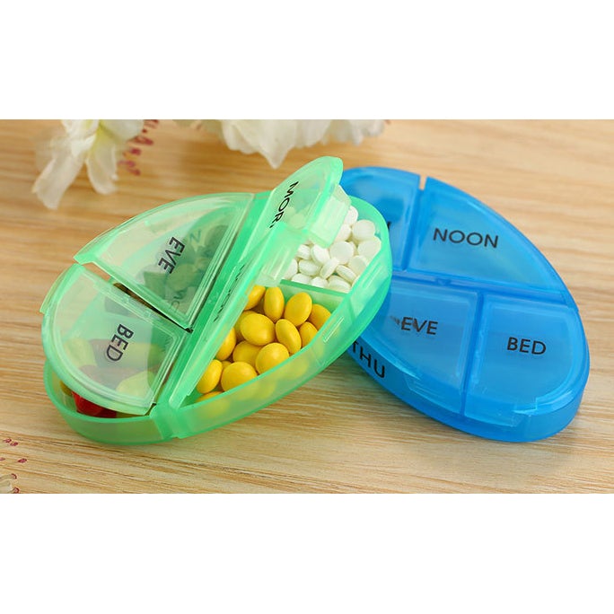 2-Pack: Weekly Pill Organizer 4 Times-A-Day Buy Cheap Footlocker Finishline