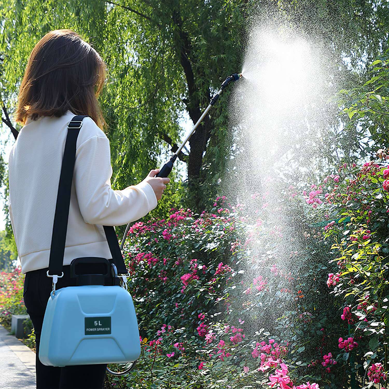 5L/1/3 Gallon Electric Plant Sprayer Telescopic Rechargeable with 3 Spray Sprouts Cheap Sale Amazing Pice