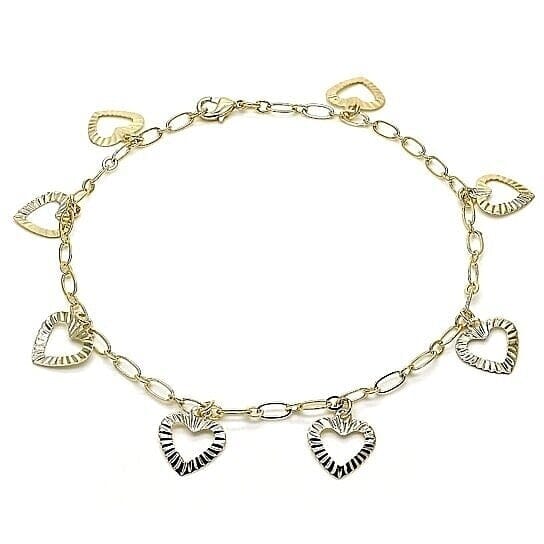 14k Gold Fill Heart Anklet Cheap Cost