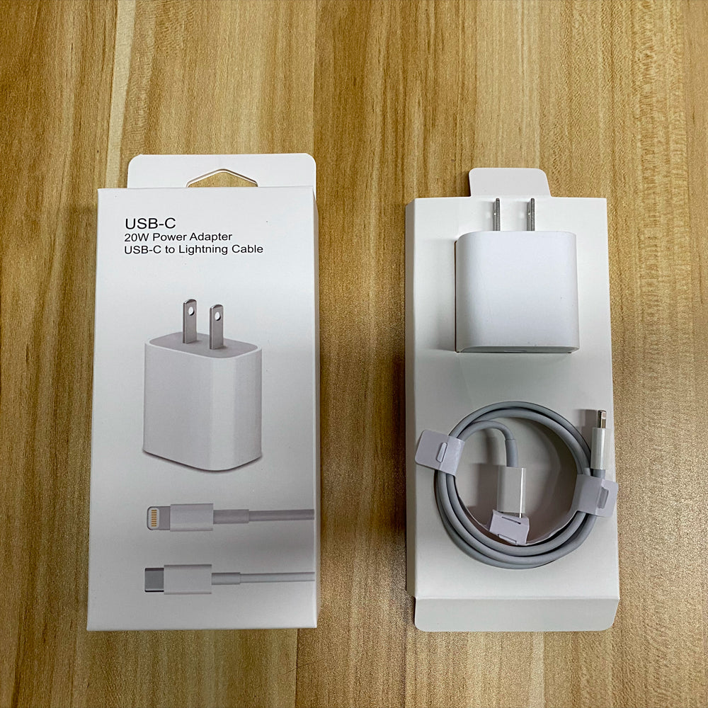 Fast USB-C to Lightning Cable and 20W Adapter High Quality For Sale