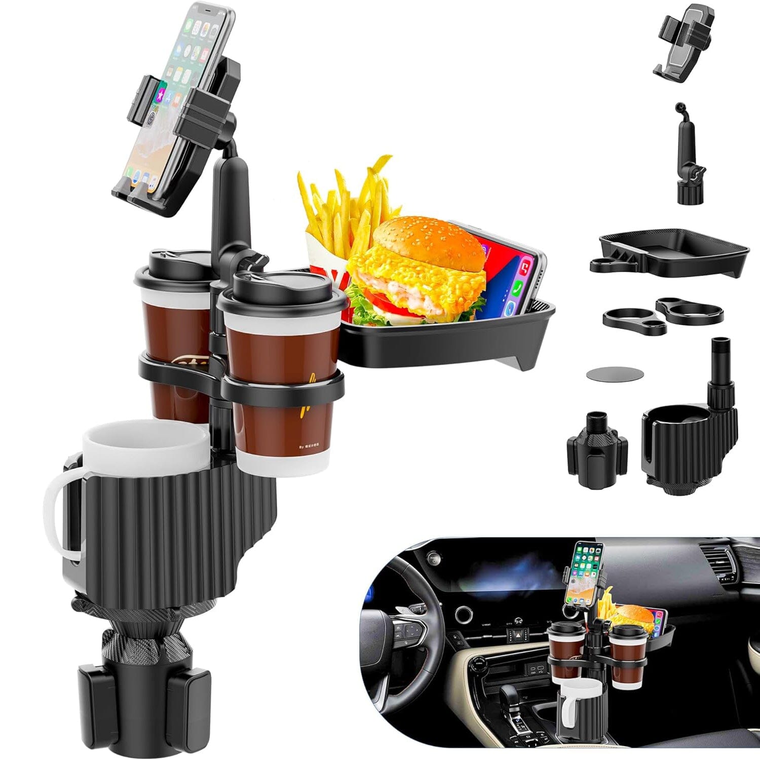 5-in-1 Car Organizer & Cup Holder Free Shipping Sale Online