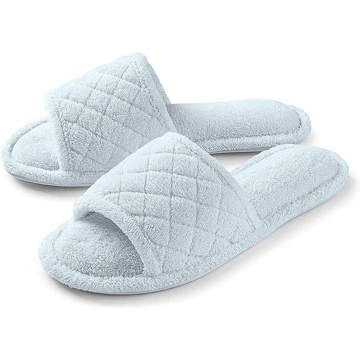 Roxoni Ultra Soft Spa Slippers for Women Cozy, Fuzzy Terry Bathroom, House and Shower Shoes Latest Collections Sale Online