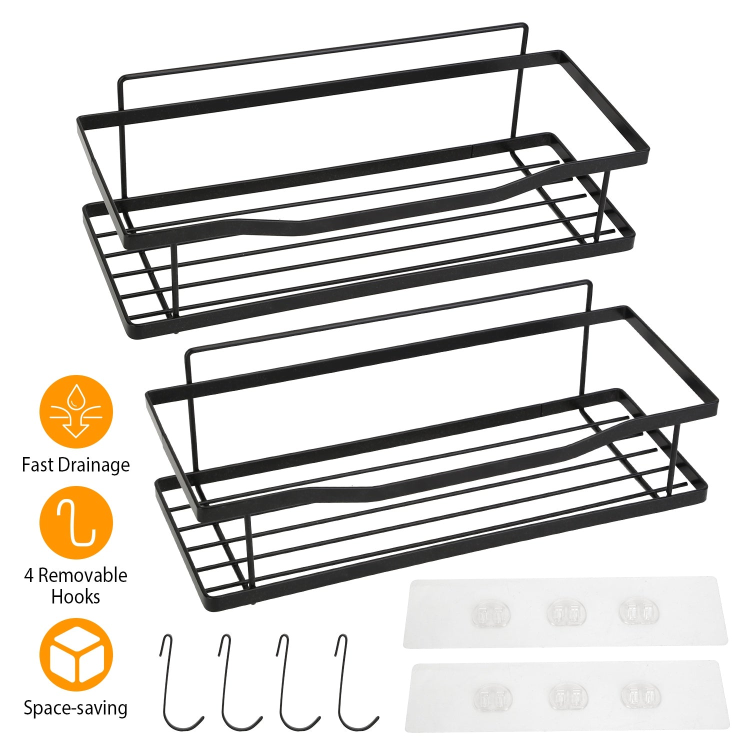 2-Tier Shower Caddy Shelf Holder 2025 Unisex Online