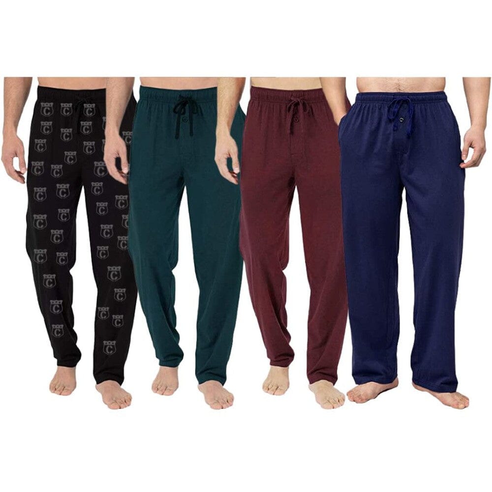 4-Pack: Men's Cotton Lounge Pants with Pockets Discount Eastbay