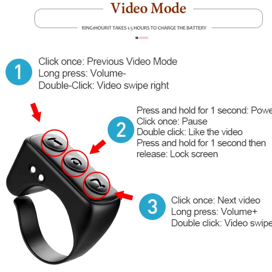 Portable Selfie Timer Bluetooth Remote Control Finger Ring Cheap Sale Visit New