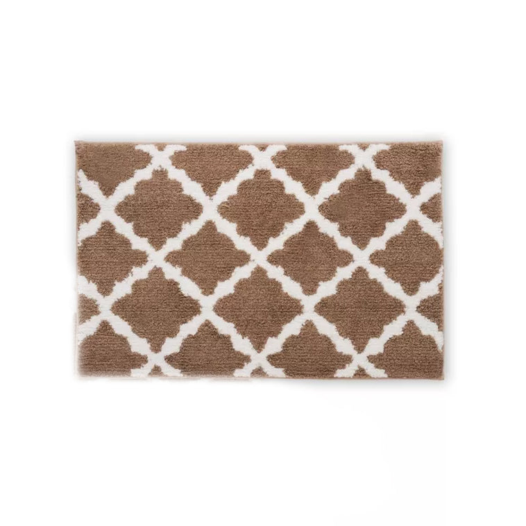 Bibb Home 1-2 Pack Trellis Micro Shag Bath Rugs 17 X 24 Sale Manchester Great Sale