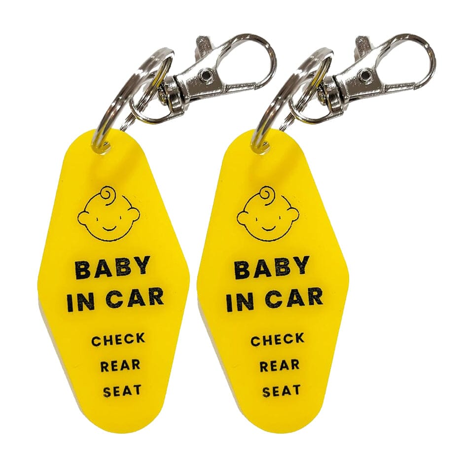 2-Pack: Safe Baby in Car Reminder Keychain Sale New Styles