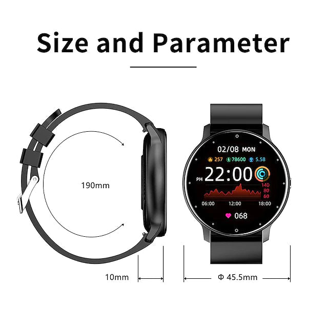 Zl02 Smart Watch 1.28 Inch Smartwatch Fitness Running Watch Latest