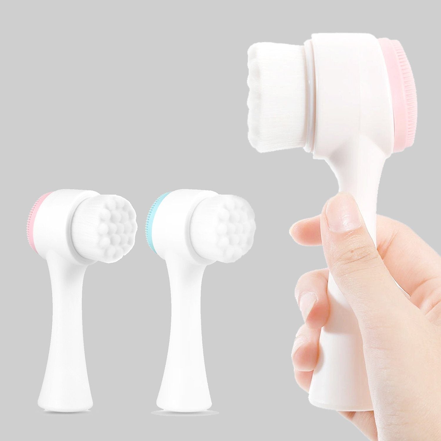 2-Pack: Dual Face Manual Facial Brush For Pore Cleansing And Exfoliating Free Shipping 100% Guaranteed