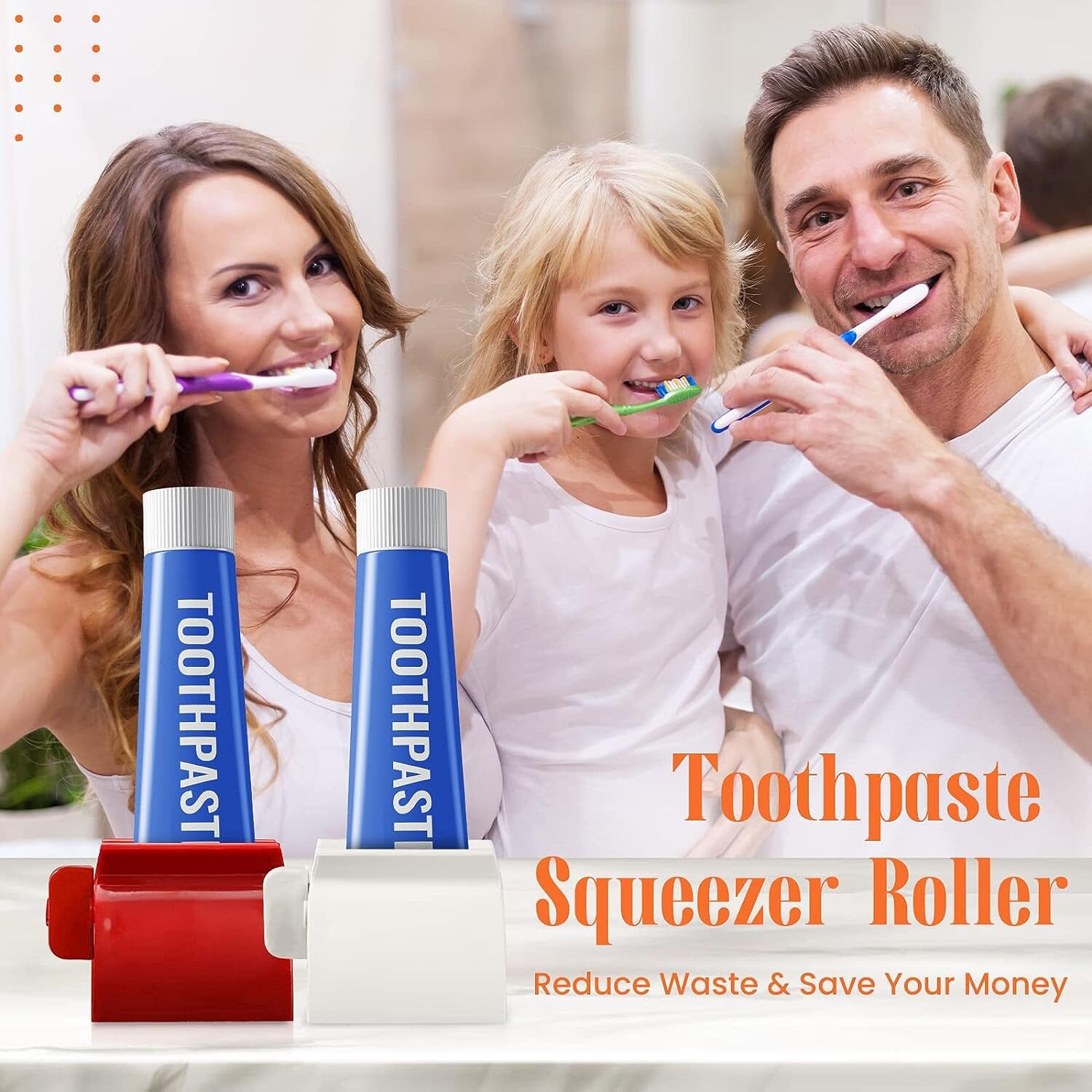 2-Pack: Rolling Tube Toothpaste Squeezer Dispenser Clearance Store For Sale