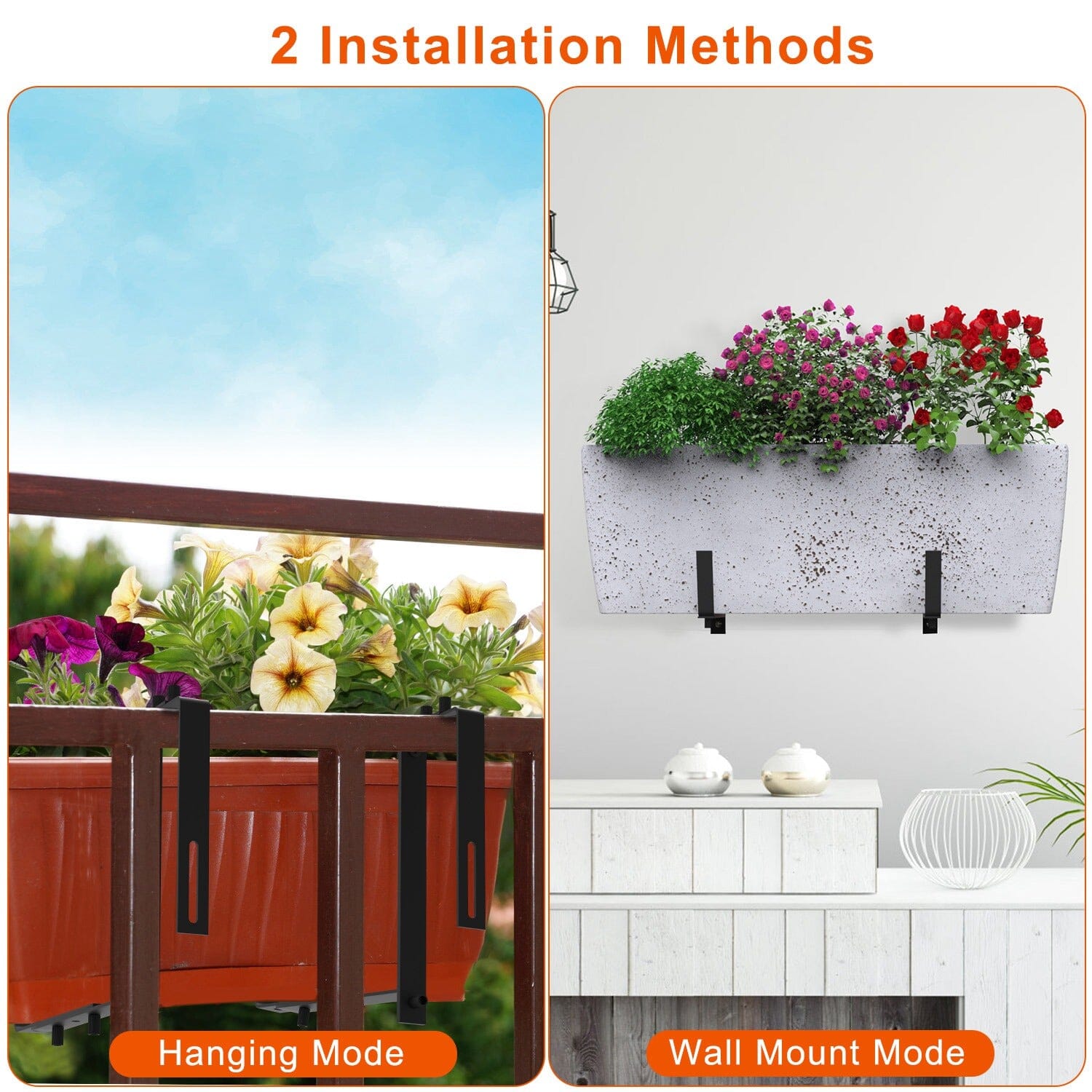 4-Piece: Adjustable Planter Box Brackets Cheap Pice Cost