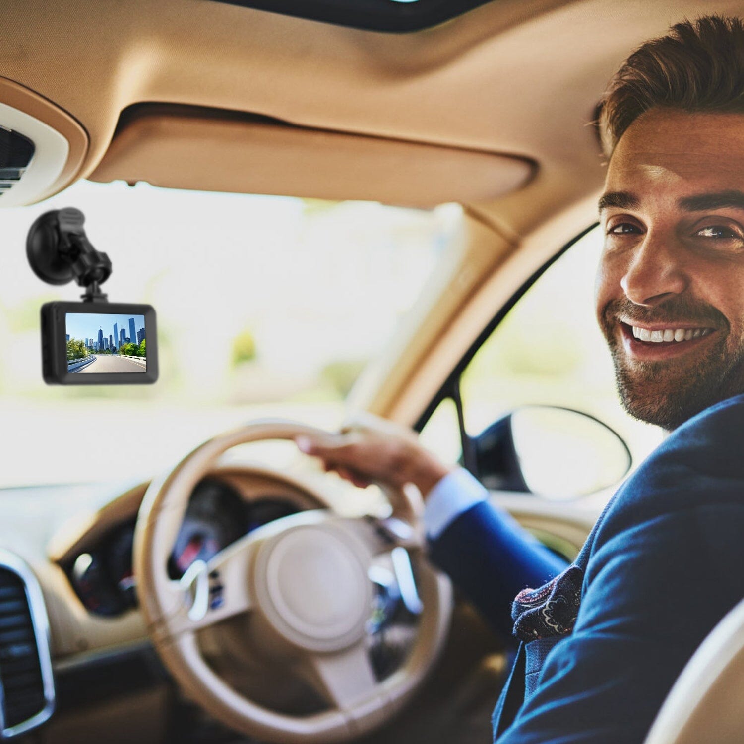 1080P Dual Dash Cam 3 Screen with Front and Rear Camera G-Sensor Motion Night Vision Loop Recording 2025 New For Sale