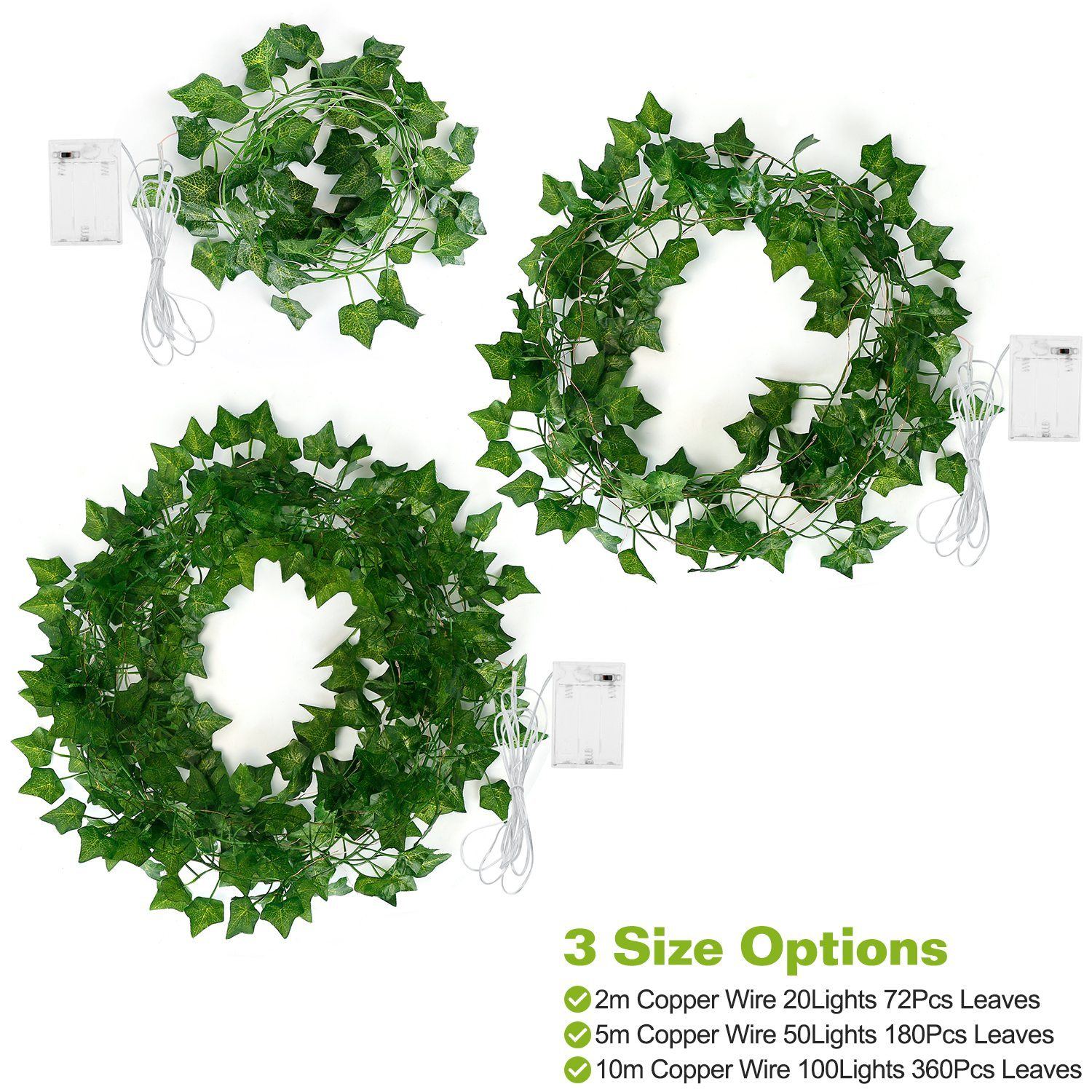 Artificial Ivy Leaves String Lights Outlet New