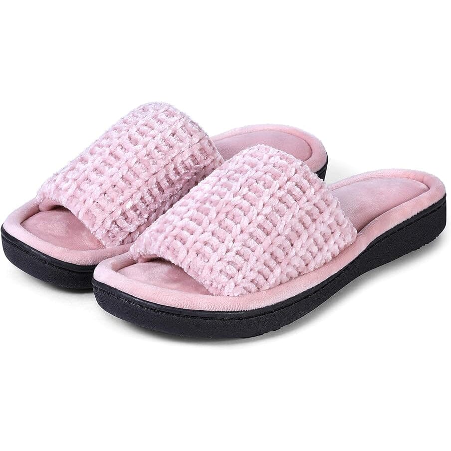 Roxoni Women's Soft Open Toe Slide Slippers, Indoor Outdoor Rubber Sole Inexpensive Cheap Online