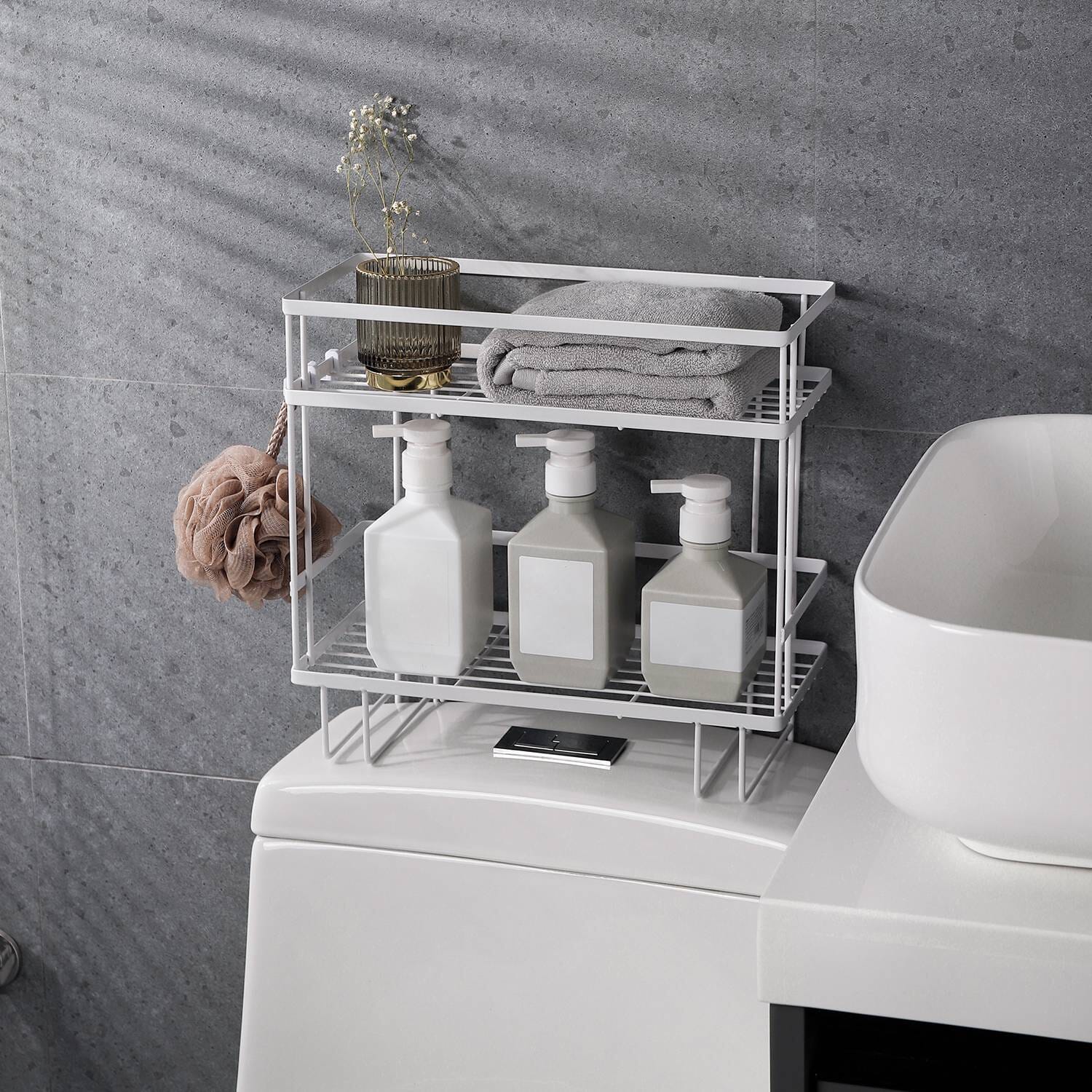 2-Tier Over the Toilet Storage Shelf Rack Clearance Online