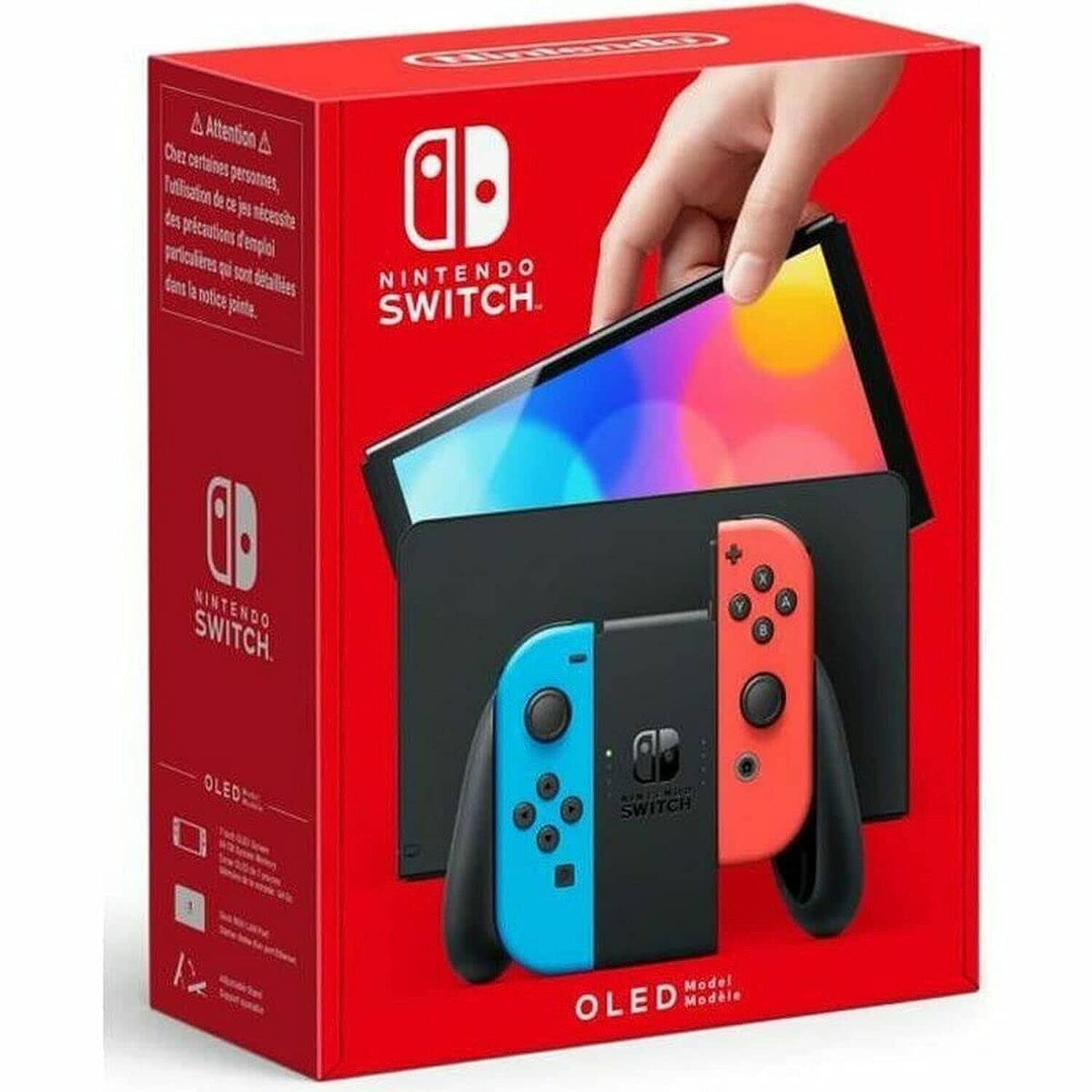 Nintendo Switch – OLED Model w/ Neon Red & Neon Blue Joy-Con (Refurbished) Discount 2025 Newest