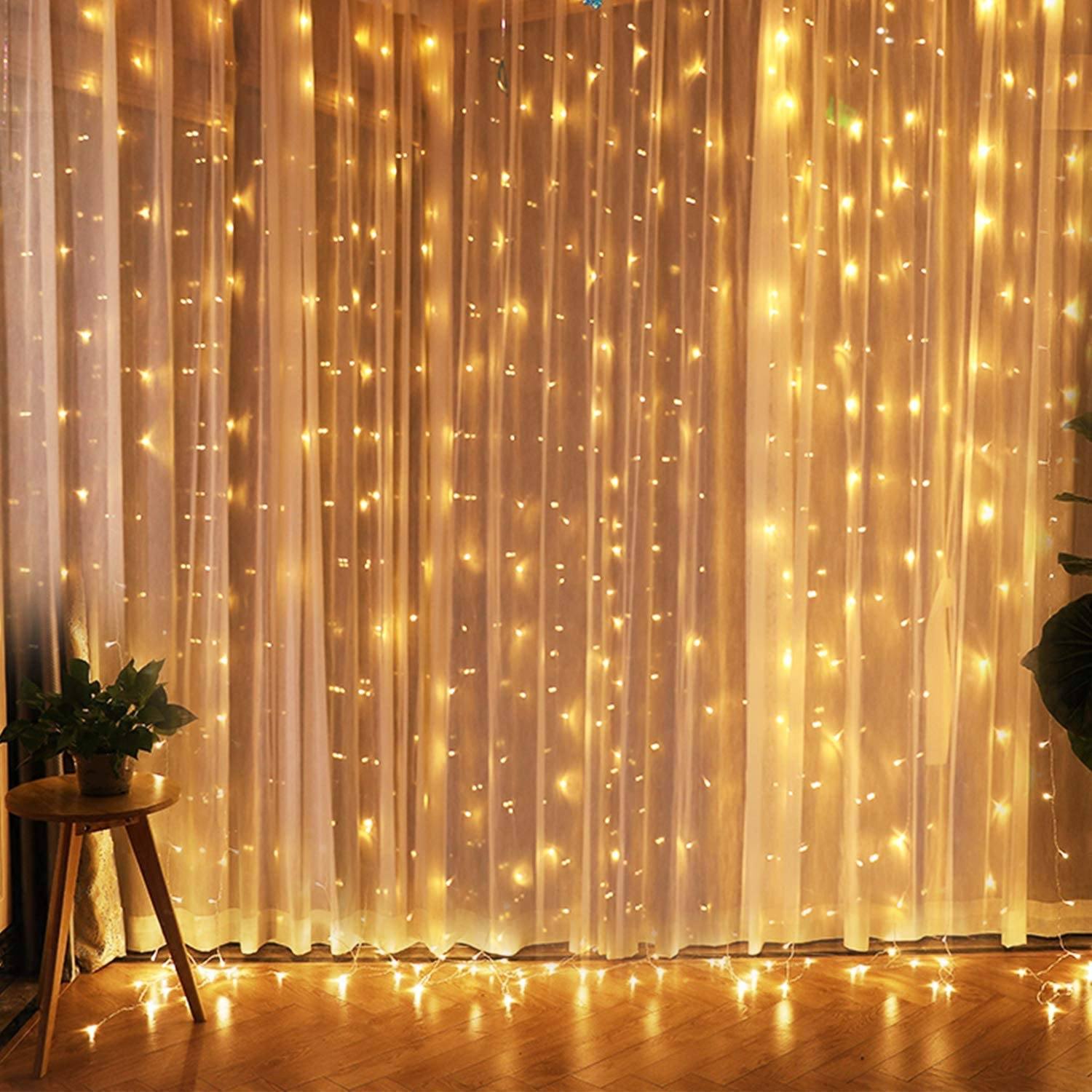 300LED Warm White Starry Fairy String Curtain Light Cheap Sale 2025 Unisex