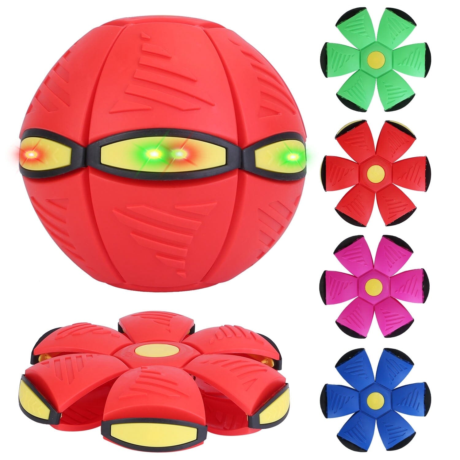 4-Pack: Flying Saucer Ball with LED Lights Discount Fashionable