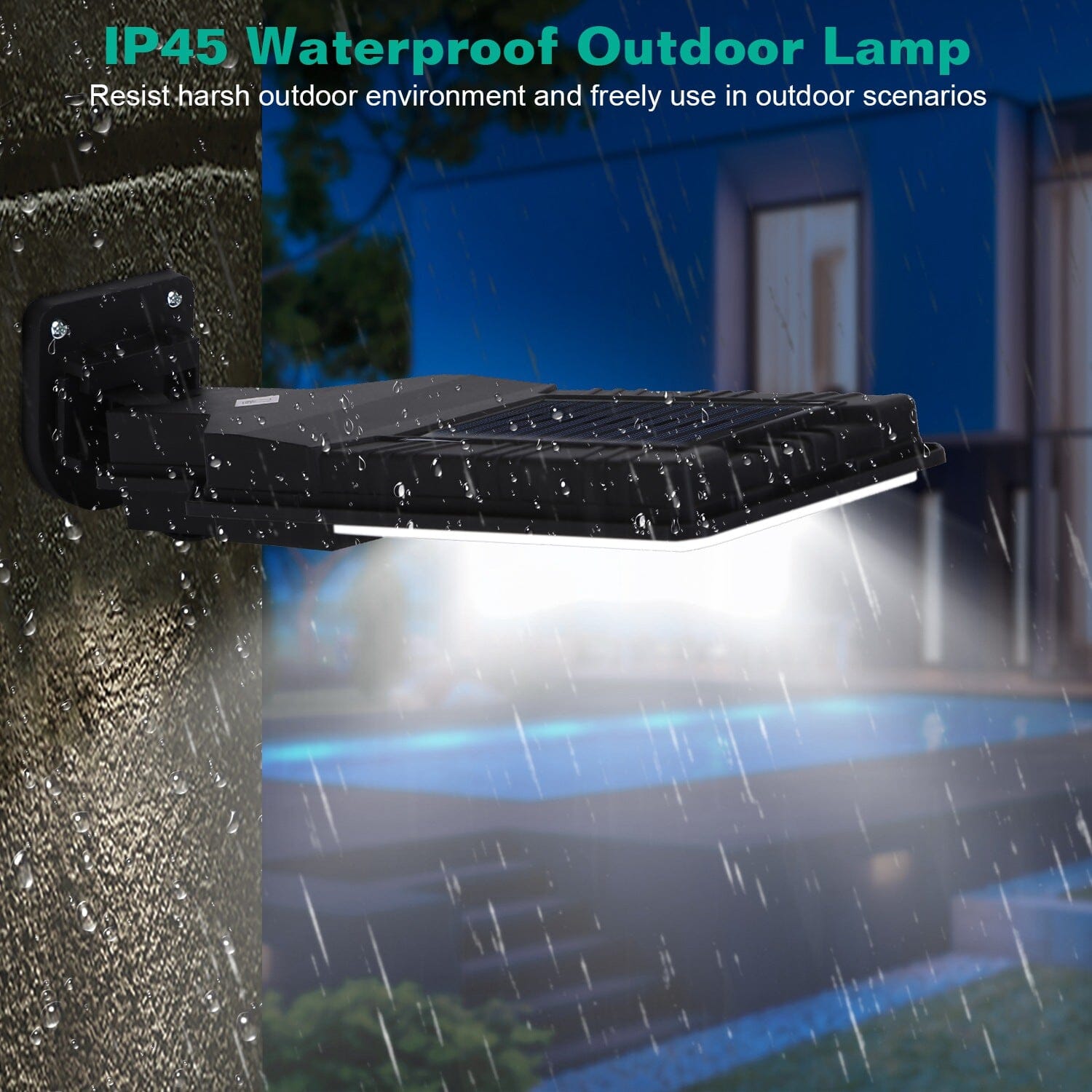 Solar Wall Light Outdoor Beads PIR Motion Sensor Remote Control Wireless Lamps Discount Outlet Store