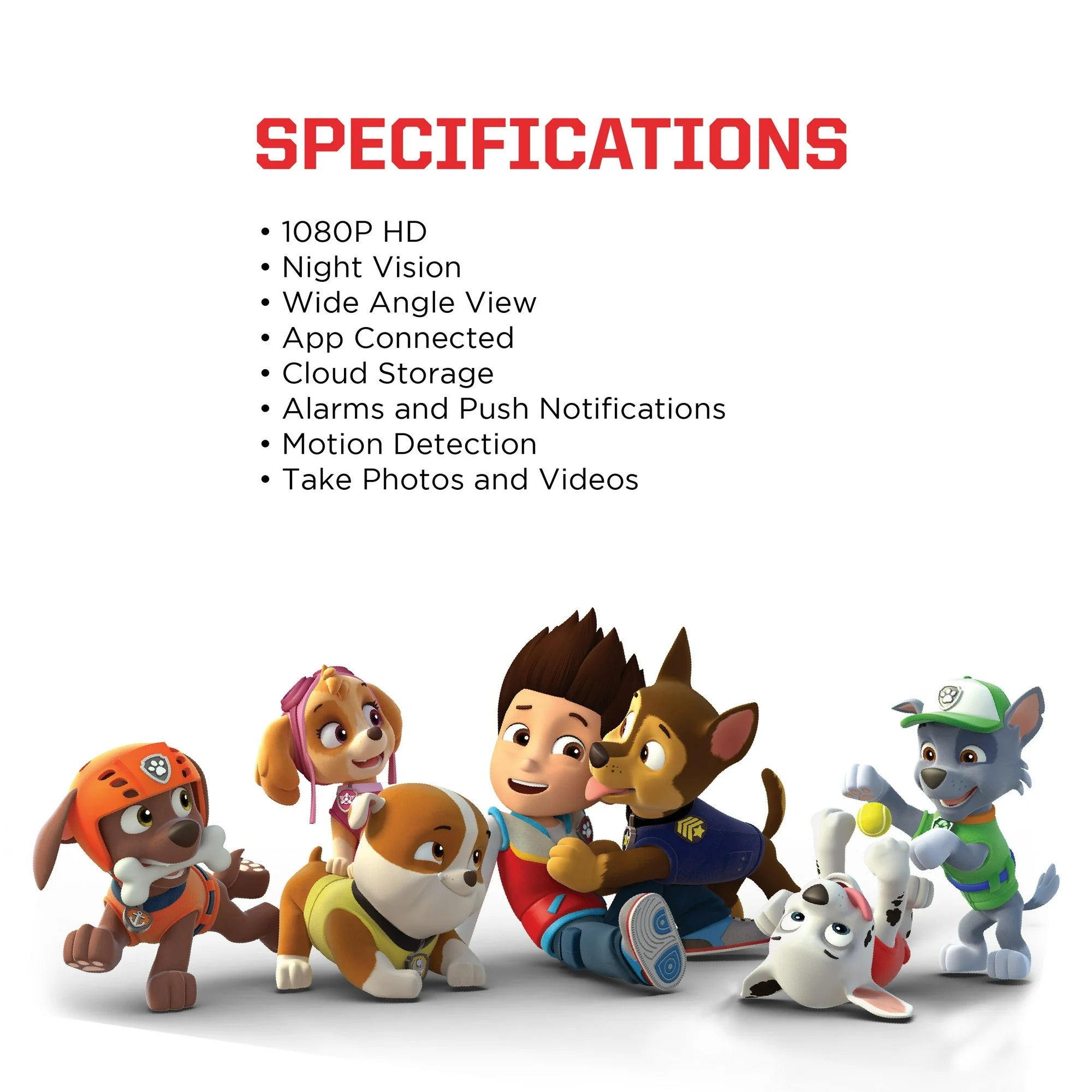 Ematic EPWB1402 PAW Patrol Chase 1080p HD Wifi Security Camera Monitor with Two-Way Audio and Night Vision CCTV Footlocker Pictures Sale Online