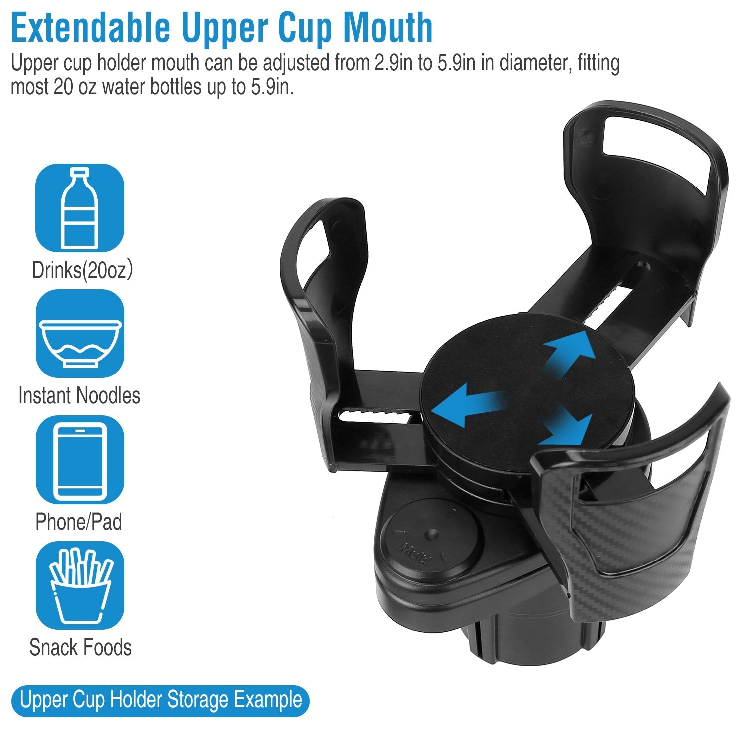 2-in-1 Car Cup Holder Extender 2025 Newest Cheap Online