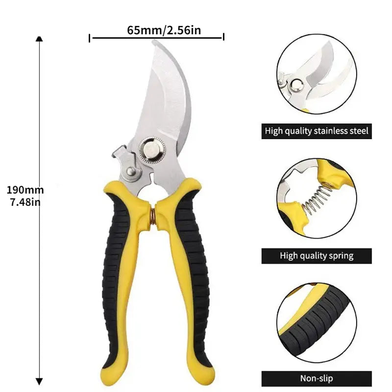 Heavy Duty Pruning Shears with Rust Proof Stainless Steel Blades Handheld Gardening Tools Cheap Official