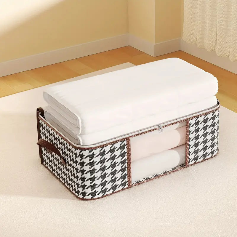 Houndstooth Large Storage Bag Latest Collections Sale Online