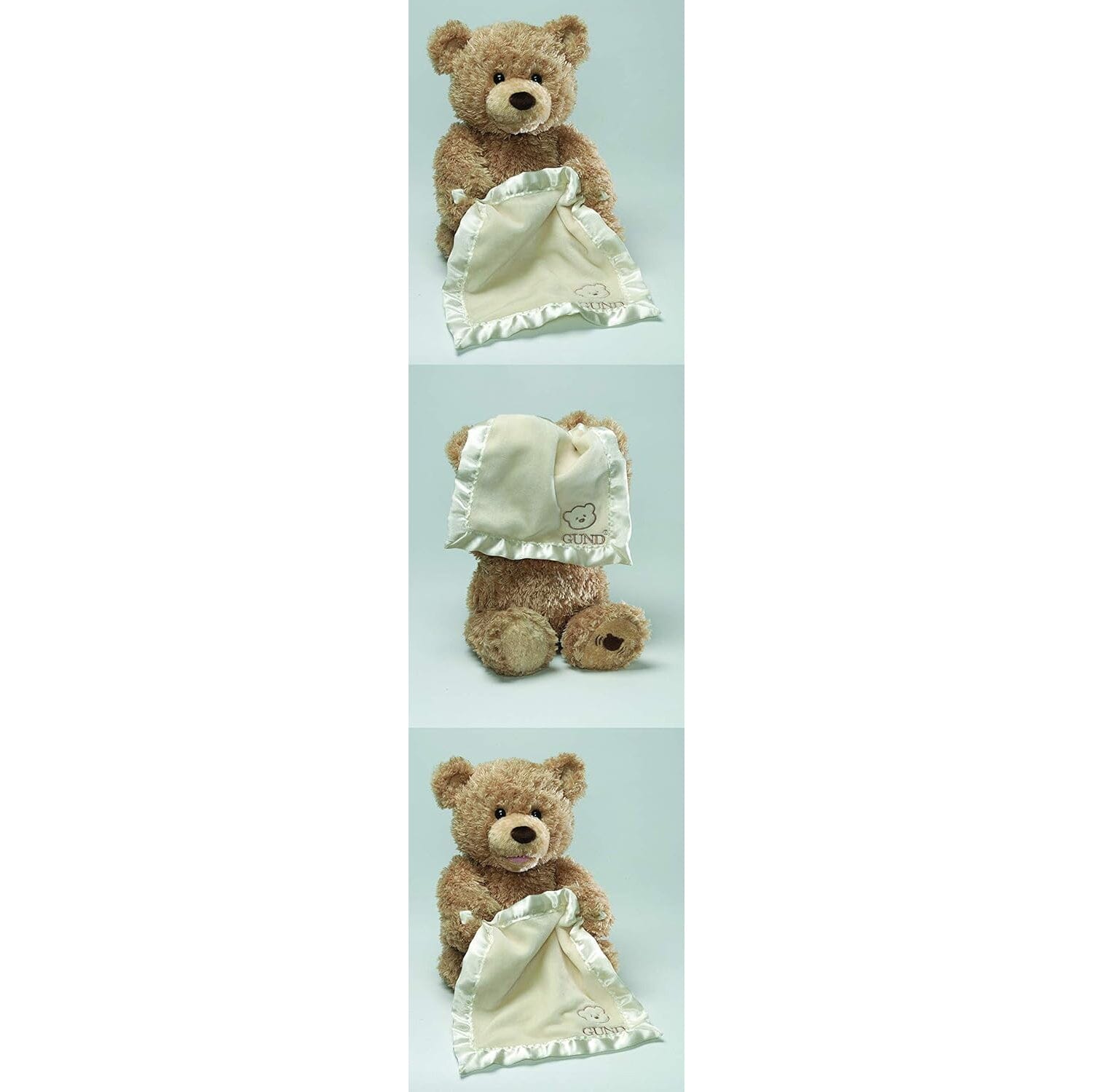 GUND Peek-A-Boo 11.5 Teddy Bear Animated Stuffed Animal Plush Sale Best Seller