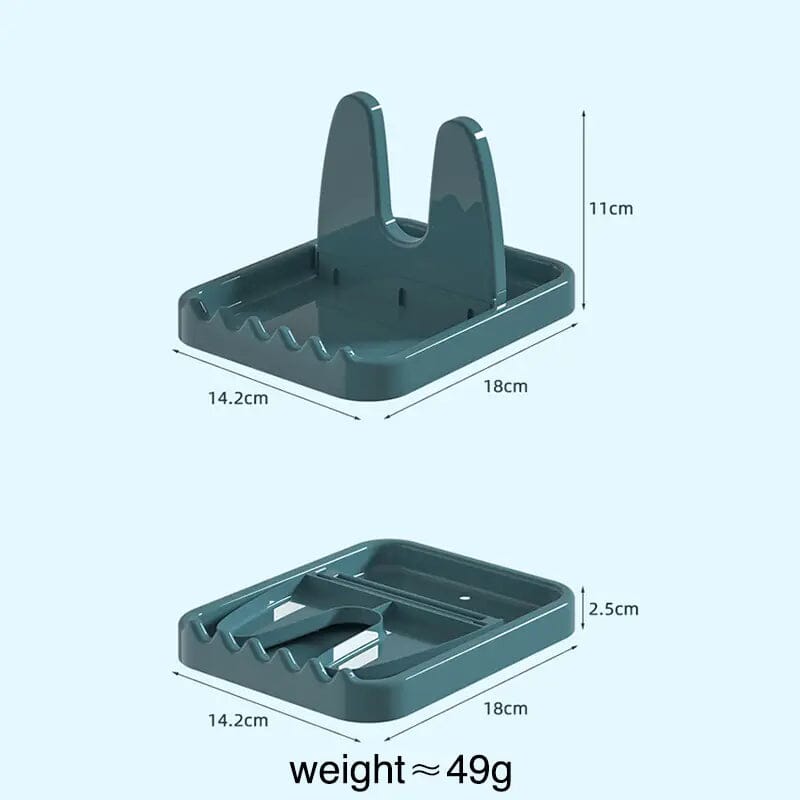 Foldable Pot Lid Rack Plastic Spoon Holder Stand Kitchen Supplies Organizer Outlet Excellent