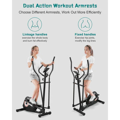 Elliptical Exercise Machine Cross Trainer for Home Use Up to 220 lbs Clearance Huge Surprise