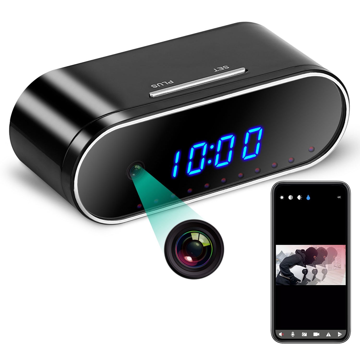 HD 1080P Wi-Fi Alarm Clock Camera Buy Cheap Sast