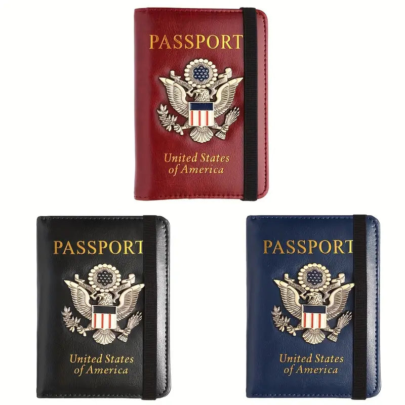 Creative Passport Holder Cover With 3D Metal Badge Discount Footaction