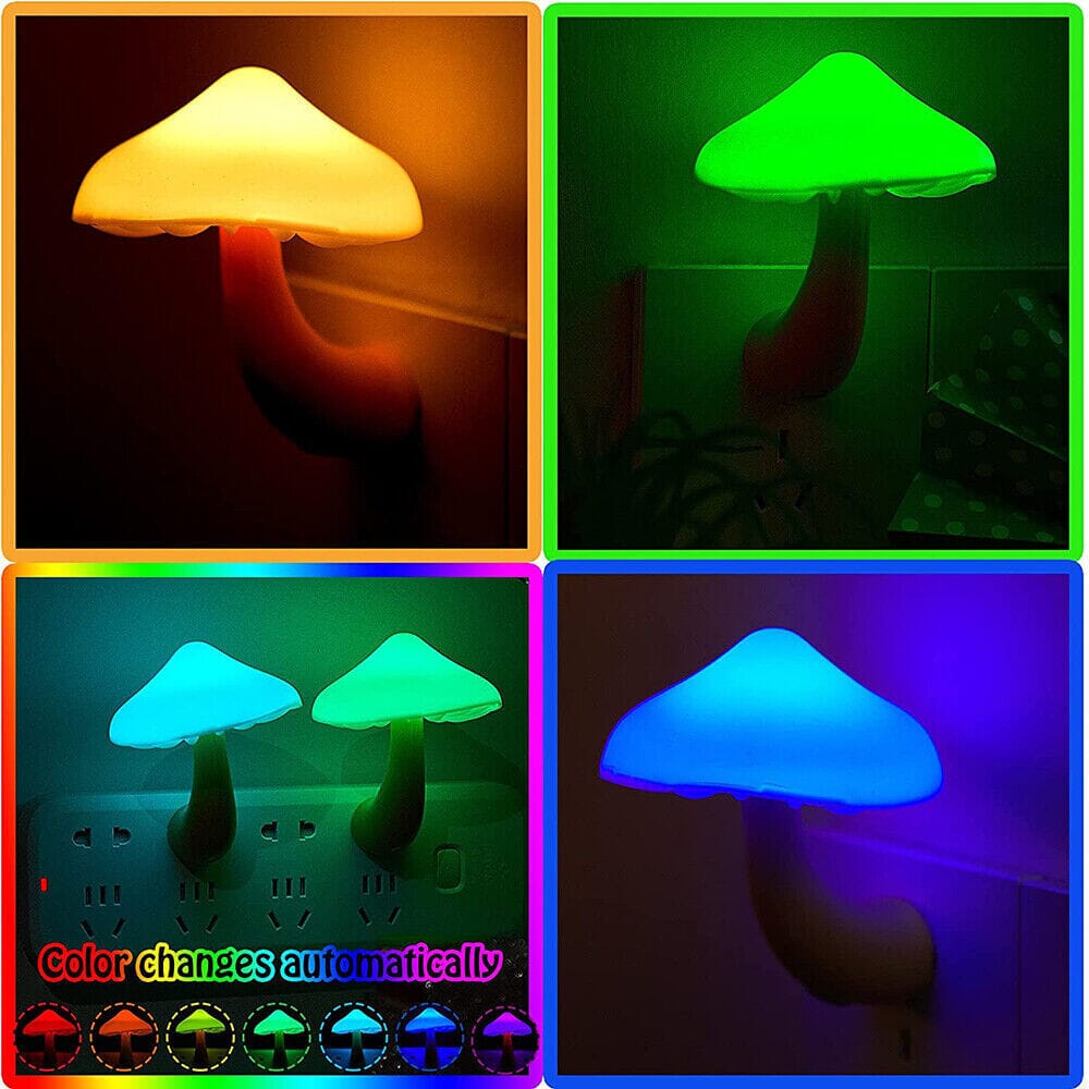 3-Pack: Mushroom Night Light with Dusk to Dawn Sensor Many Kinds Of Online