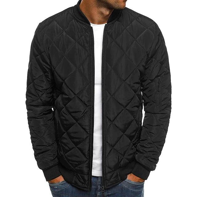 Men's Bomber Quilted Diamond Padded Jacket Clearance Nicekicks