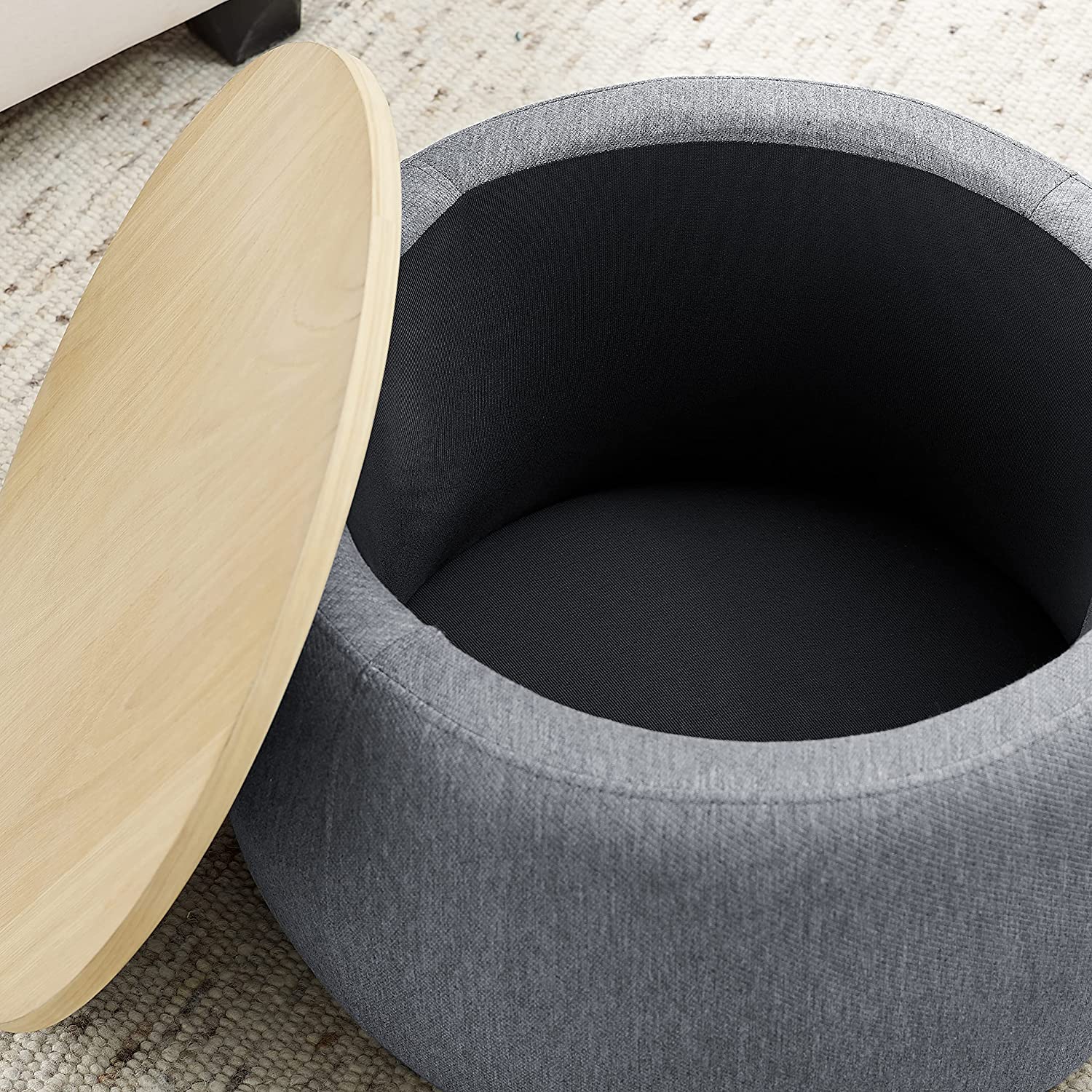 Round Storage Ottoman Coffee Table Deals