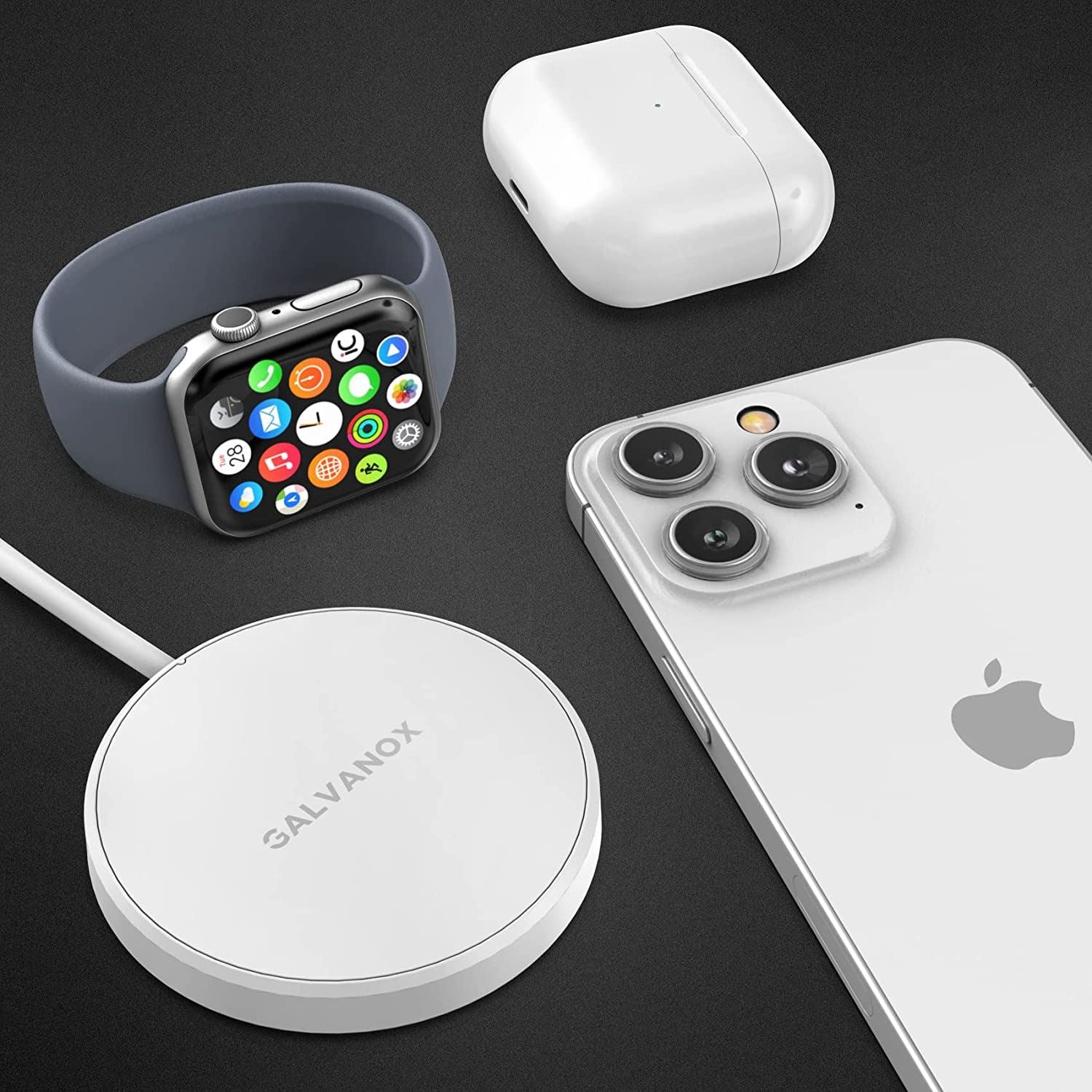 2-in-1 Magnetic Wireless Charger for Both Apple Watch and iPhone Finishline Online