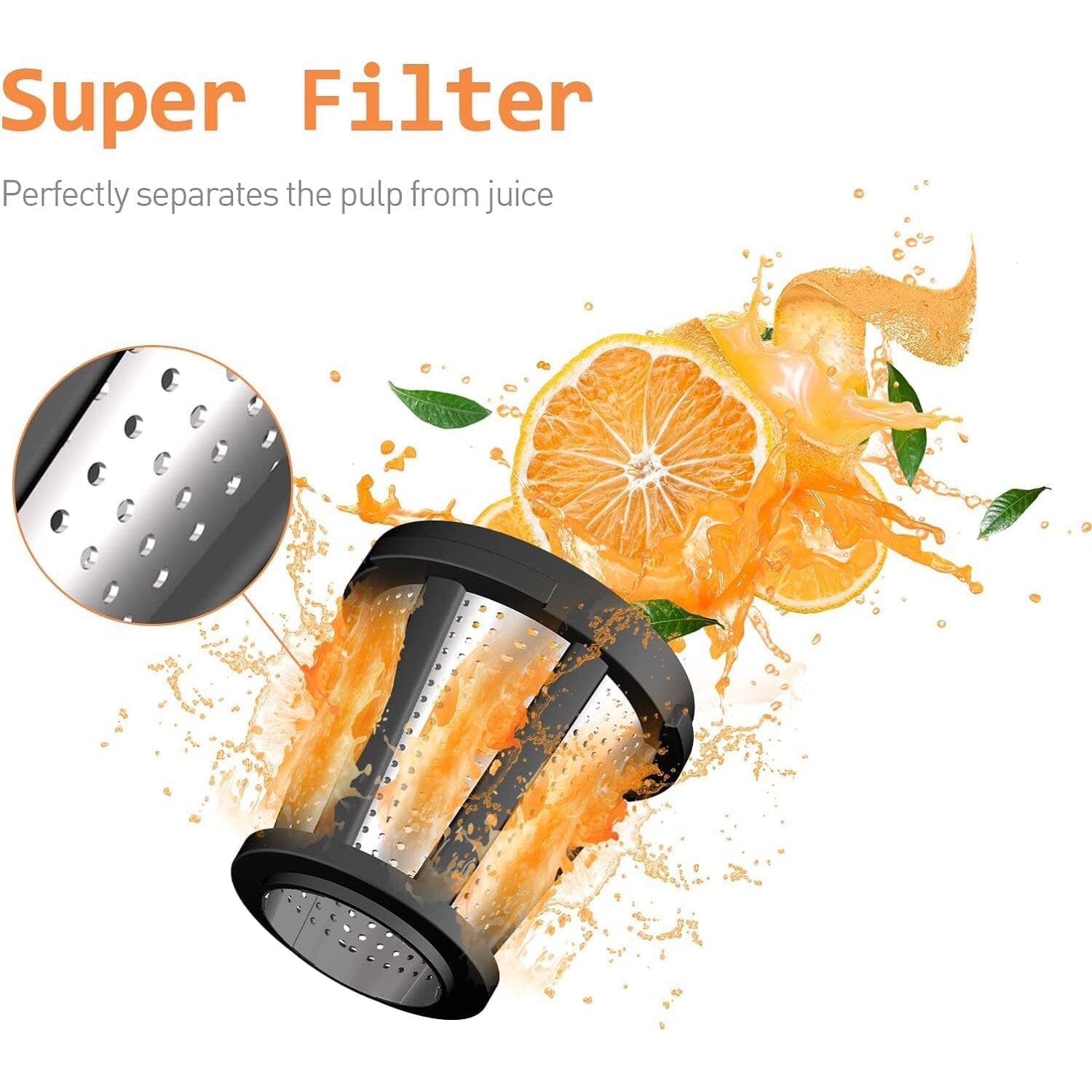 WHALL Masticating Juicer with Quiet Motor & Reverse Function Discount Order