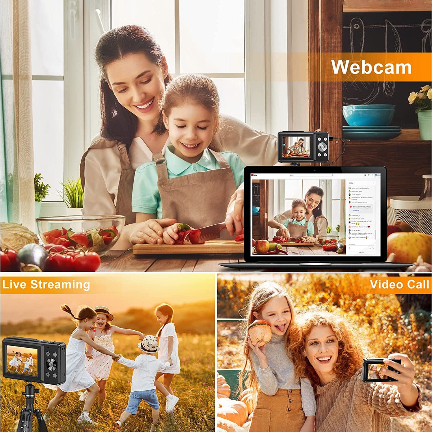 FHD 1080P Digital Camera for Kids Free Shipping Big Discount