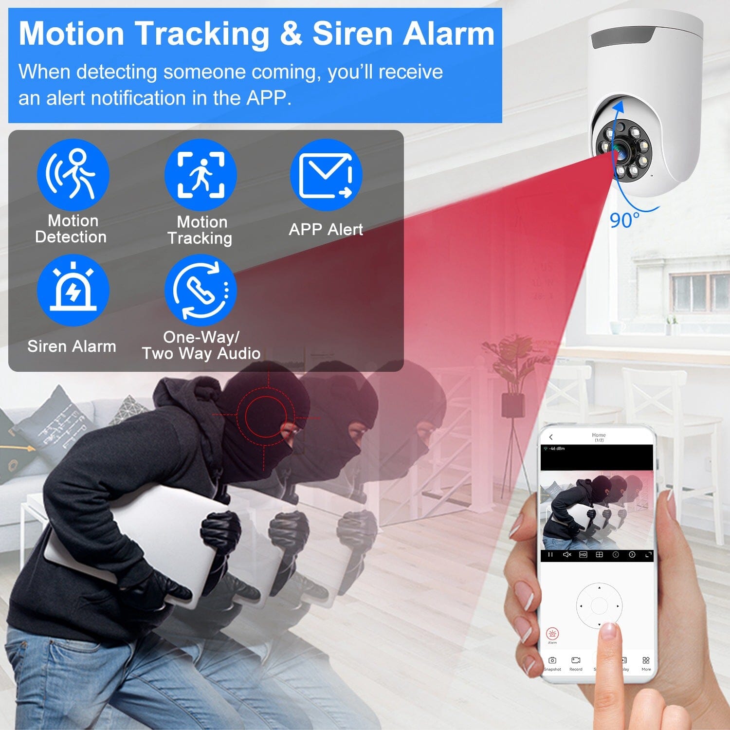 1080P Wifi IP Camera Pan Tilt Security Surveillance Camcorder Supply Sale Online