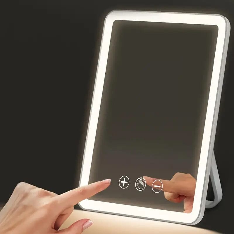 Rechargeable Travel Makeup Mirror with Led Lights Free Shipping Shop