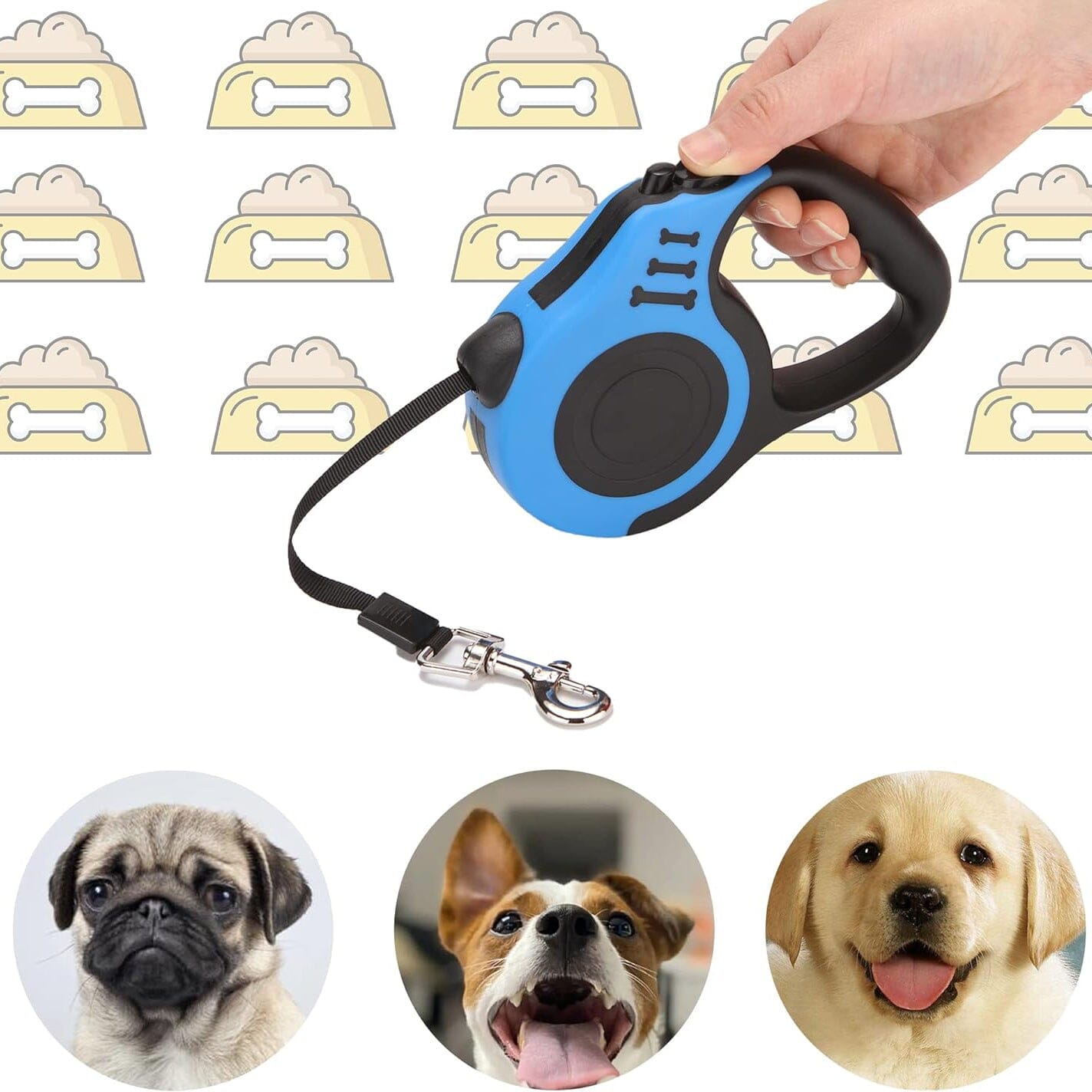 Durable Double Switch Retractable Pet Leash Official Sale Online