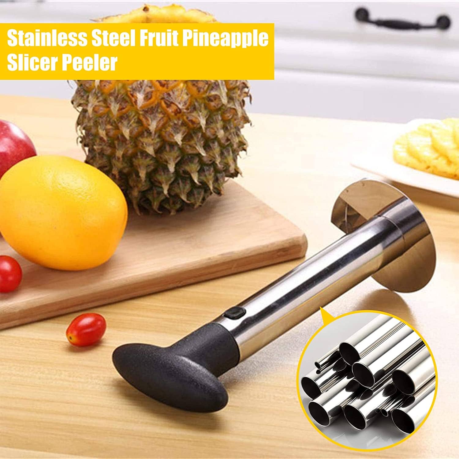 Stainless Steel Fruit Pineapple Peeler Cutter Brand New Unisex Sale Online