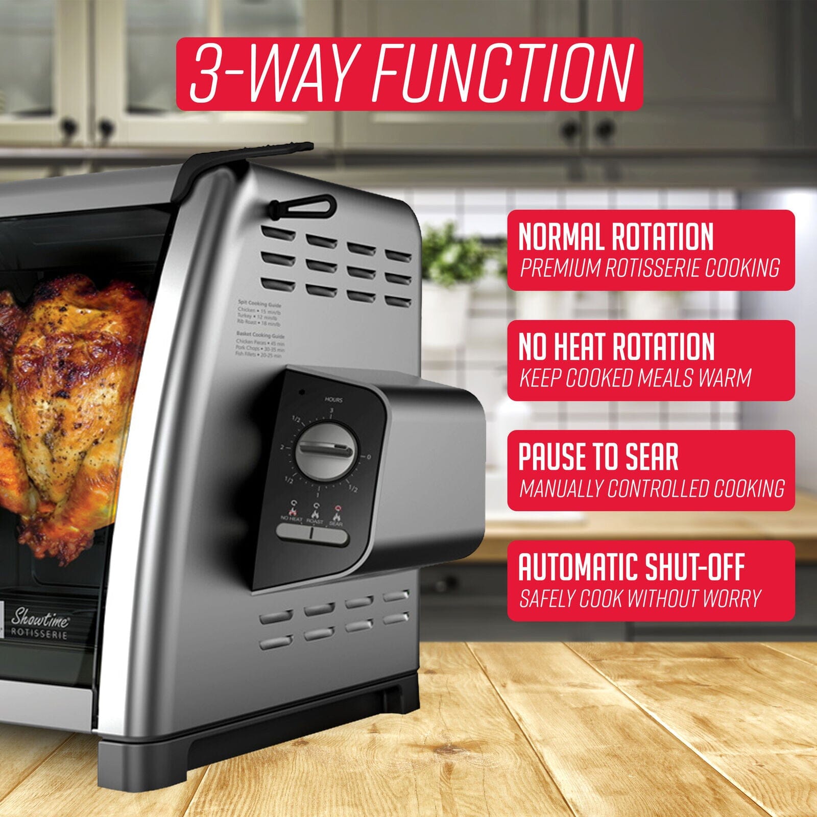 Ronco Modern Rotisserie Oven, Large Capacity (15lbs) Countertop Oven Free Shipping Inexpensive