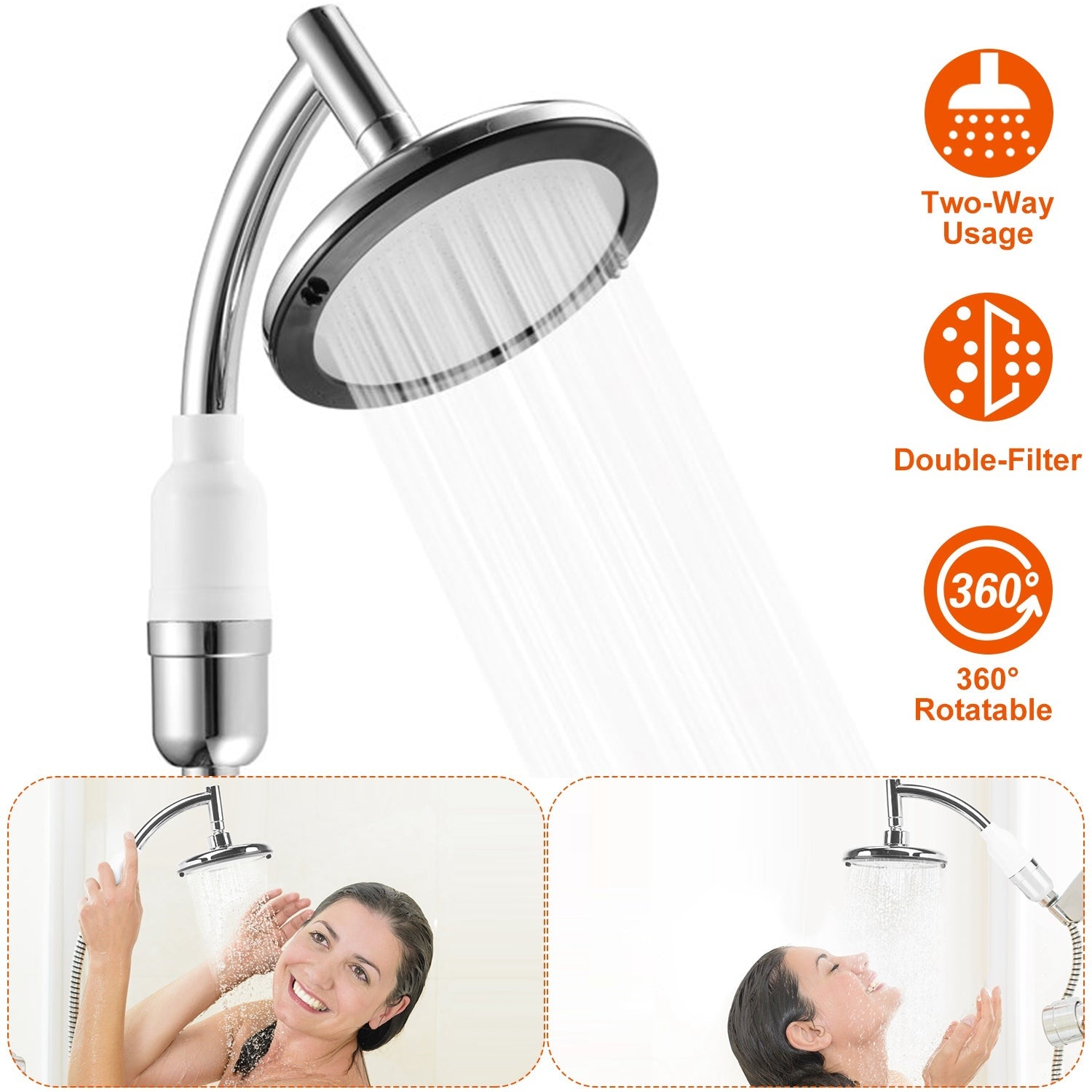 5.5-Inch High Pressure Shower Head New Arrival For Sale