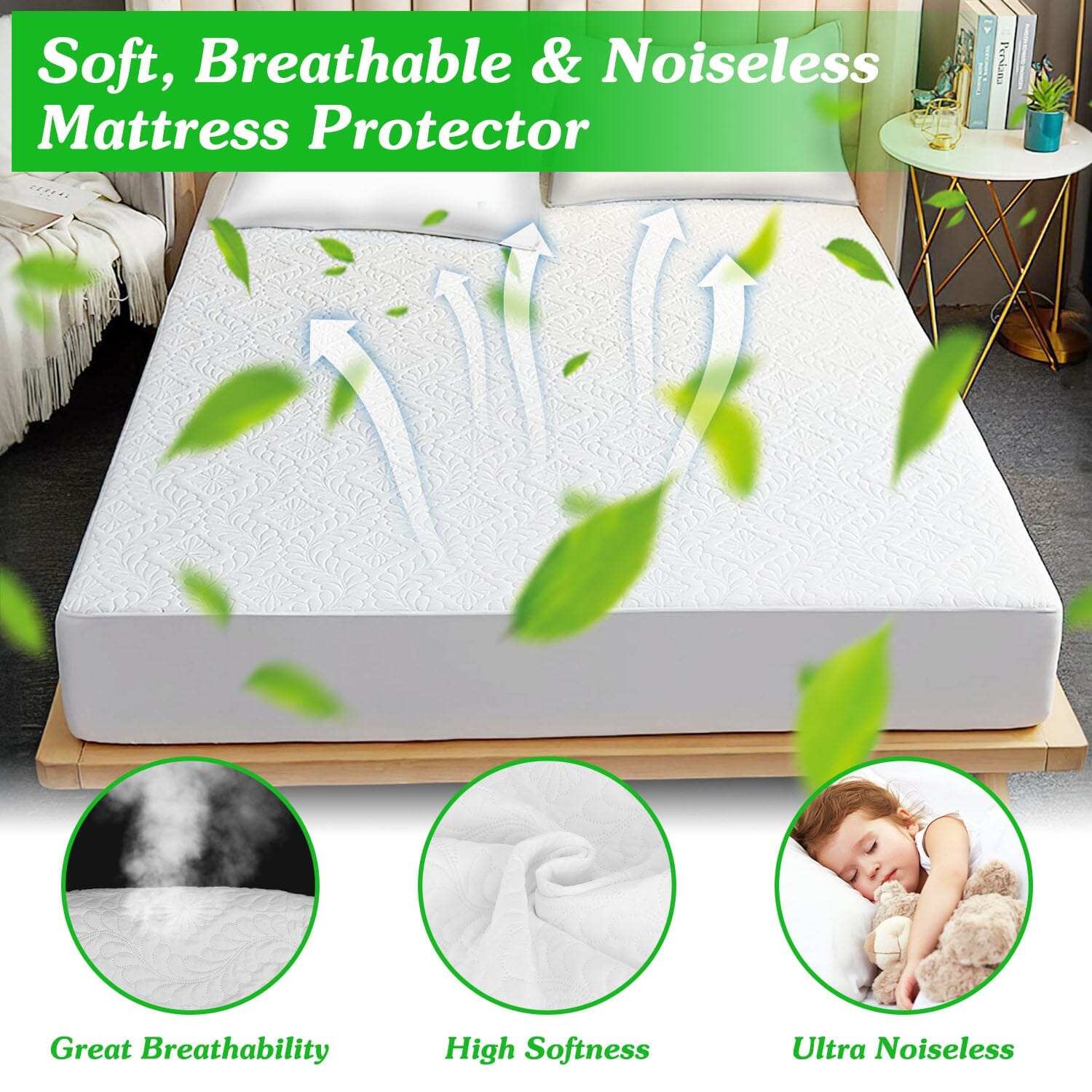 Waterproof Breathable Soft Cotton Mattress Protector Clearance Store Cheap Online