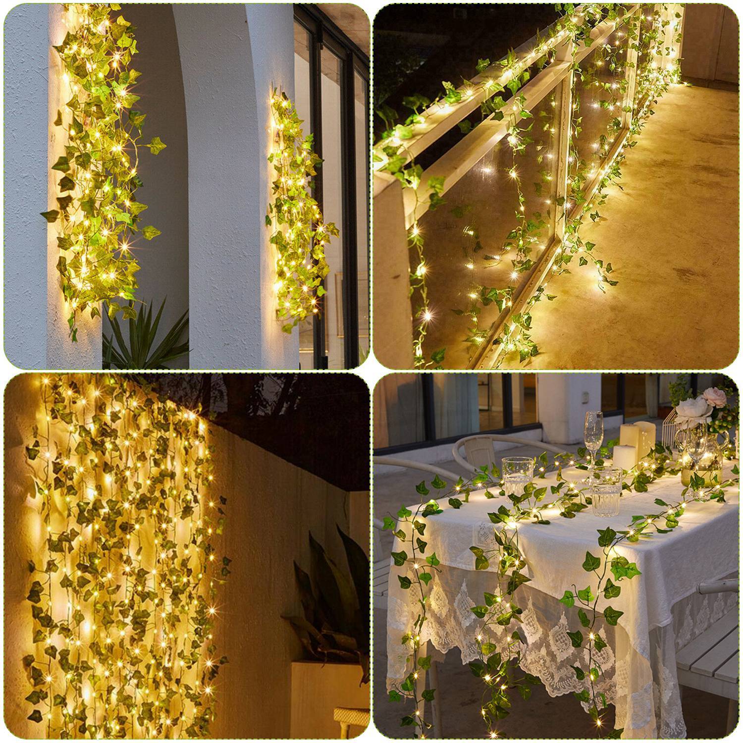 Artificial Ivy Leaves String Lights Outlet New