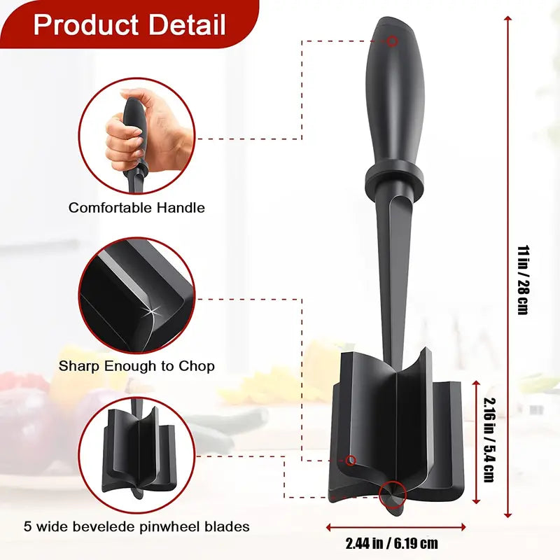 Kitchen Meat Chopper Ground Beef Masher Utensil Heat Resistant Non-Stick Discount Big Discount